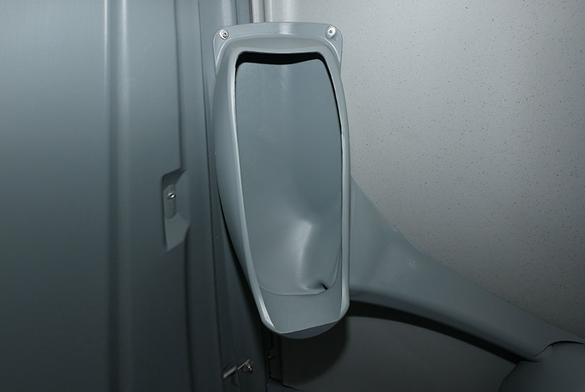 SEPARATE URINAL HELPS MAINTAIN TOILET AREA CLEAN