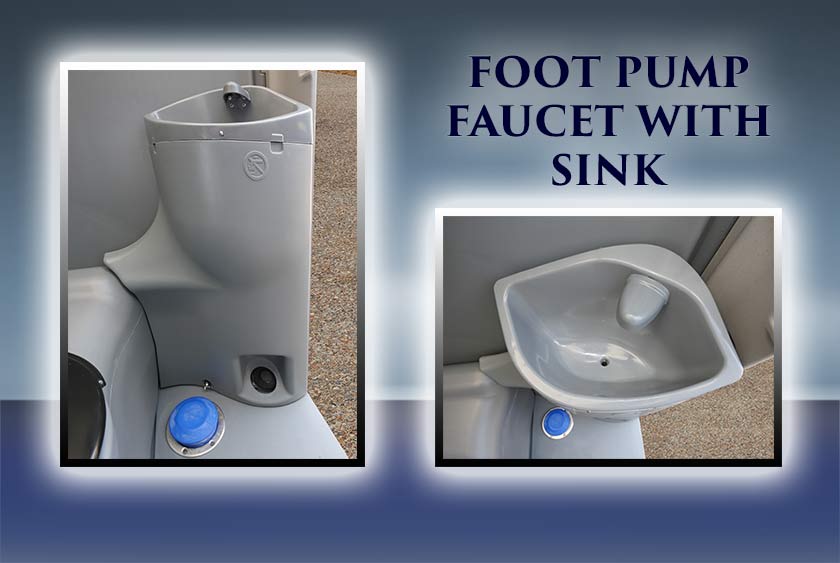 FOOT PUMP ACTION RUNNING WATER WITH SINK