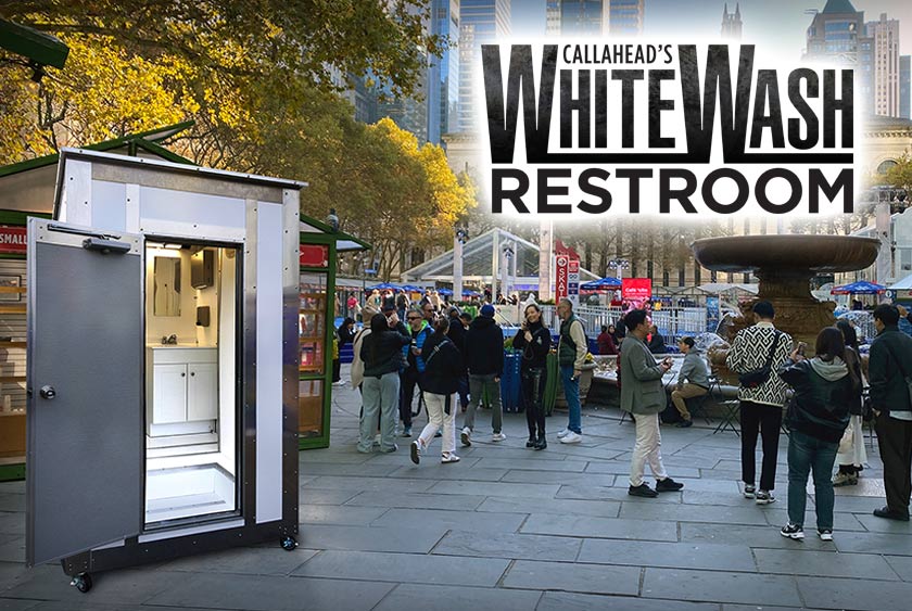 THE White Wash Portable Restroom BY CALLAHEAD