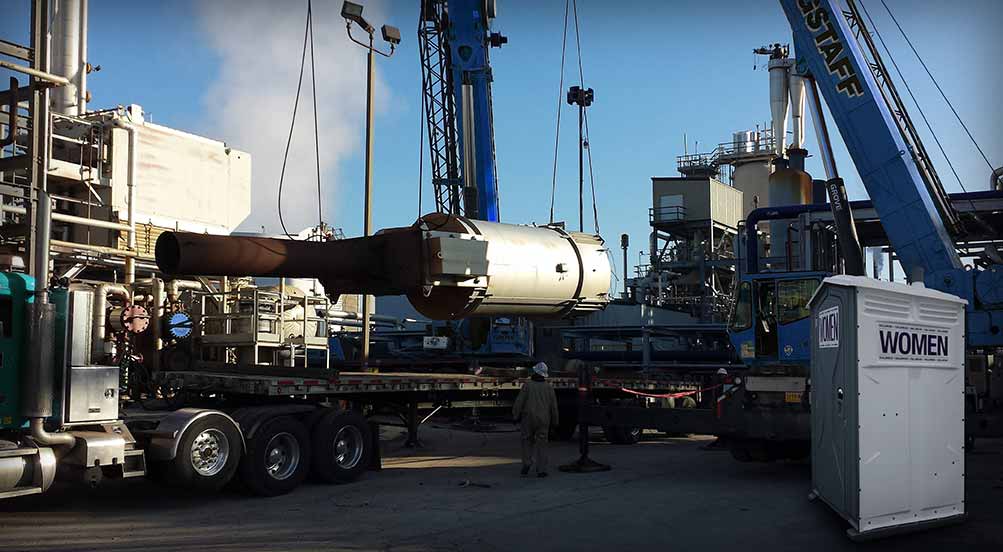 The Women’s Head Portable Toilet Near Jobsite